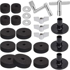 Facmogu 23PCS Cymbal Replacement Accessories, Cymbal Stand Felts, Drum Felt P...