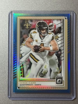 Derek Carr New Orleans Saints Panini Optic NFL 2025 AQUA PARALLEL SP /349