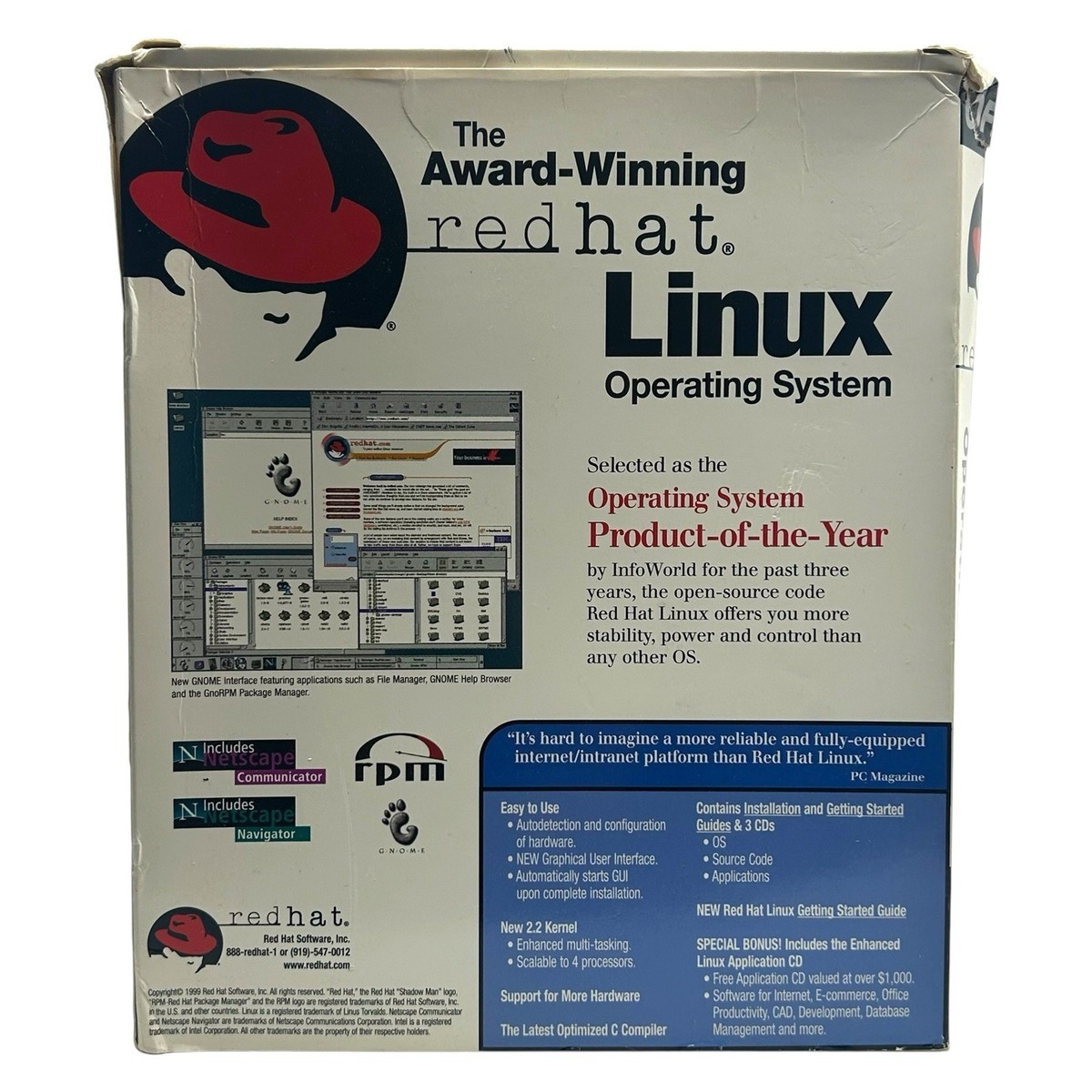 Red Hat Linux 6.0 Big Box Operating System Vintage Computer