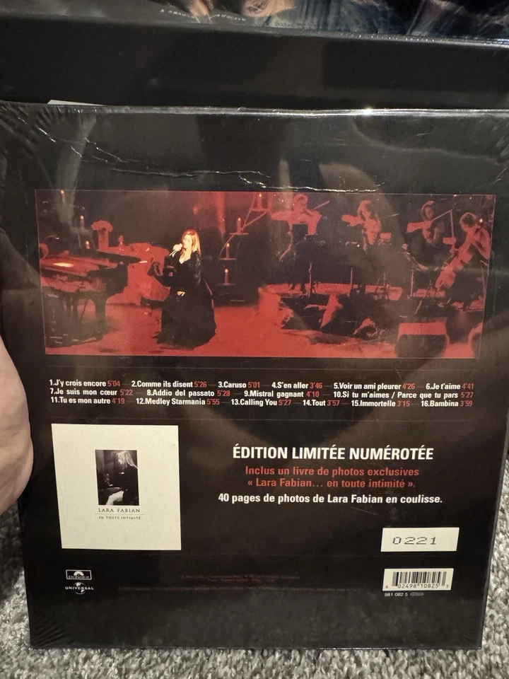 Lara Fabian En Toute Intimité, Coffret Deluxe Numbered. Rare Factory Sealed - Image 3 of 4