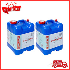2-Pack Reliance Aqua-Tainer 7 Gallon Water Storage Container, BPA-Free, Blue Jug
