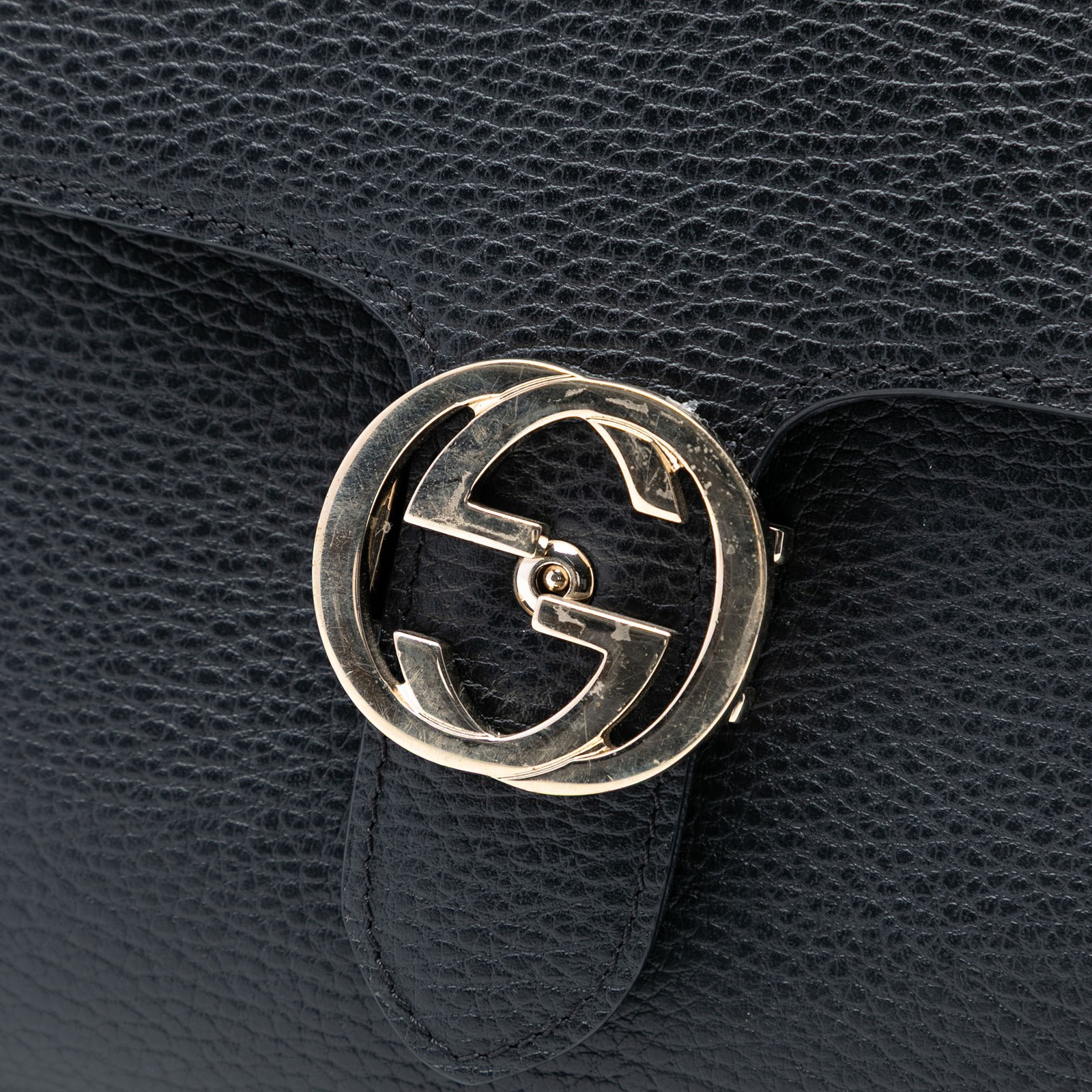 Authenticated Gucci Medium Dollar Calf Interlocki… - image 6