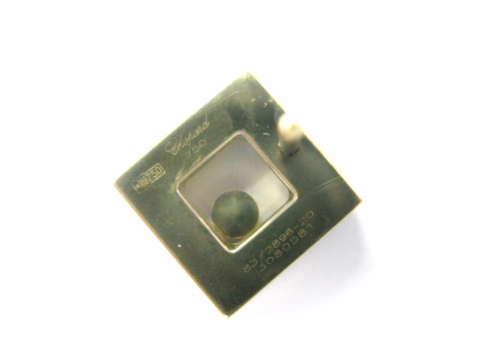 Chopard 18K Yellow Gold Large Happy Diamond Earrings 0.68CT - Image 3 of 4