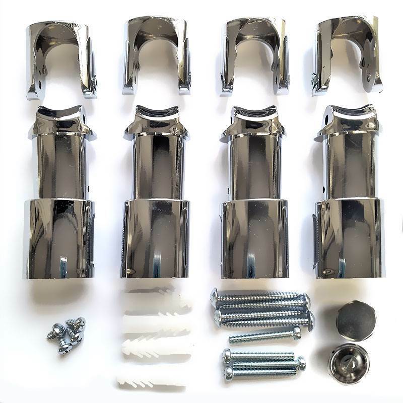 Clamp Brackets Heated Towel Rail Brackets Chrome Wall Brackets