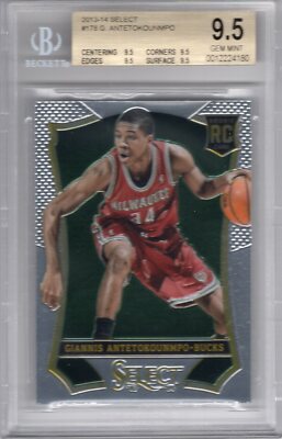 NBA 13/14 SP-A ヤニス・アデトクンボ ルーキーカード PSA10 GIANNIS ANTETOKOUNMPO 2013-14 PANINI SELECT ROOKIE RC #178 BGS 9.5