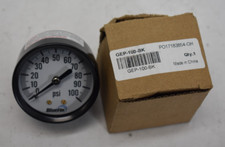 2 Bluefin Pressure Gauge 2" Bottom Mount 0-100 PSI GEP-100-BK PO17183854-OH