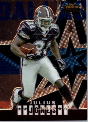 2004 Topps Finest Football #63 Julius Jones RC - Dallas Cowboys