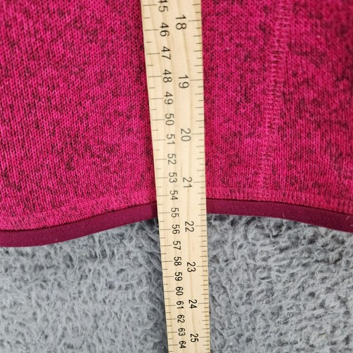 Patagonia Sweater Girls Large Pink Fleece Long Sleeve 1/4 Zip Pullover - Picture 9 of 13