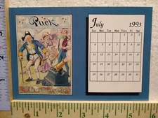 Postcard July 1993 Calendar July the Fourth Art Print