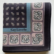 HANDKERCHIEF VINTAGE ART PAISLEY PATTERNED MEN'S POCKET SQUARE COTTON 17" A-0428