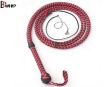 Indiana Jones Style Bull Whip 06 To 12 Feet 12 Strands Bullwhip Para Cord Nylon 