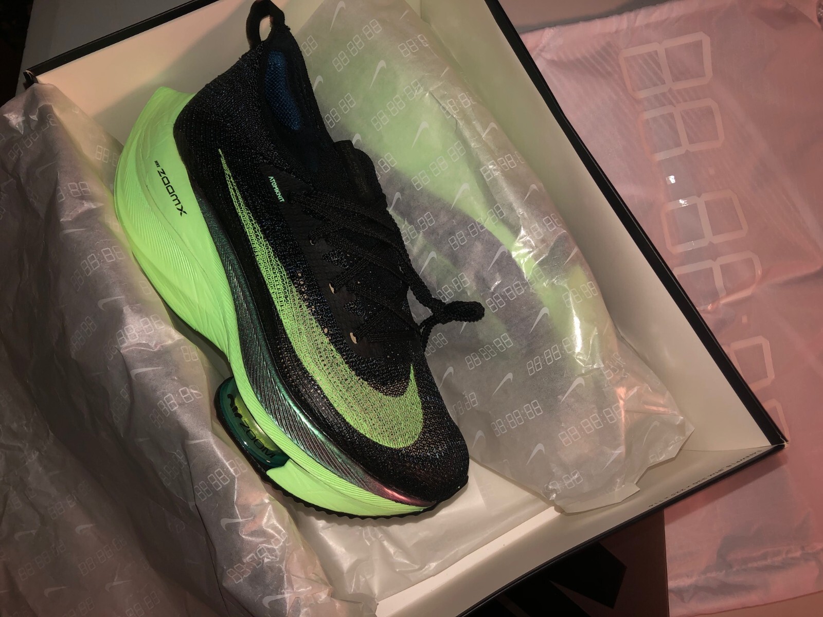 Nike Air Zoom Alphafly Next percent Lime Blast 2020 CI9925-400 RARE SZ 6.5 + FREE 🎁 image 4
