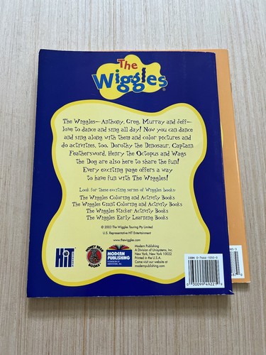 The Wiggles Giant Coloring And Activity Book Dance And Sing All Day 2004 - Picture 14 of 15