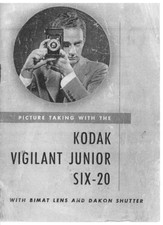Kodak Vigilant Junior Six-20 Instruction Manual Reprint