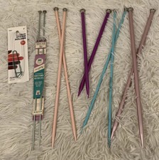 Vintage Knitting Needles Stitch Holder Bates Boye Majesty Lot Of 5