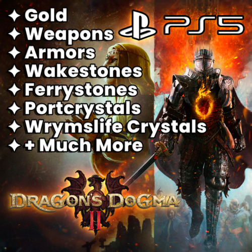 Dragon's Dogma 2 Items PS5 🔥 Weapons,Stones,Armor WE HAVE ALL ITEMS ⚡ Delivery - Picture 1 of 30
