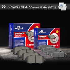 Front Rear Ceramic Disc Brake Pads Kit For Subaru Crosstrek Impreza 2018 - 2022