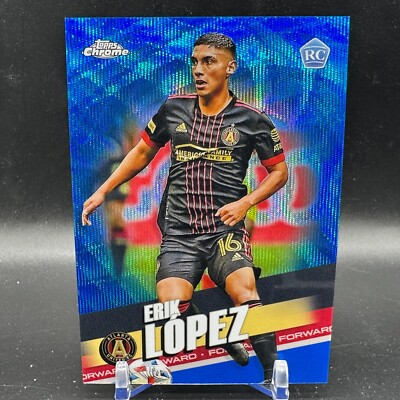 Erik Lopez Rookie Blue Wave Refractor /199 2022 Topps Chrome MLS #5 RC Atlanta