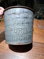 Vintage Purina Feed Measuring Bucket