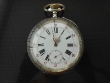 antico orologio da tasca in argento 800