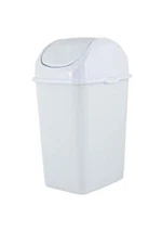 Superio Small 2.5 Gallon Plastic Trash Can with Swing  Assorted Sizes , Styles 