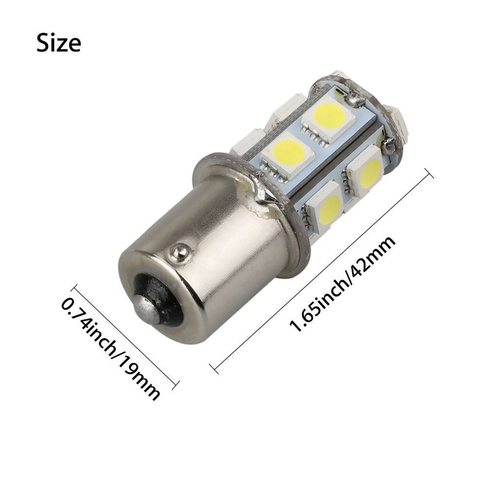 20x Super White 1156 1141 13-SMD RV Camper Trailer LED Interior Light Bulbs 12V