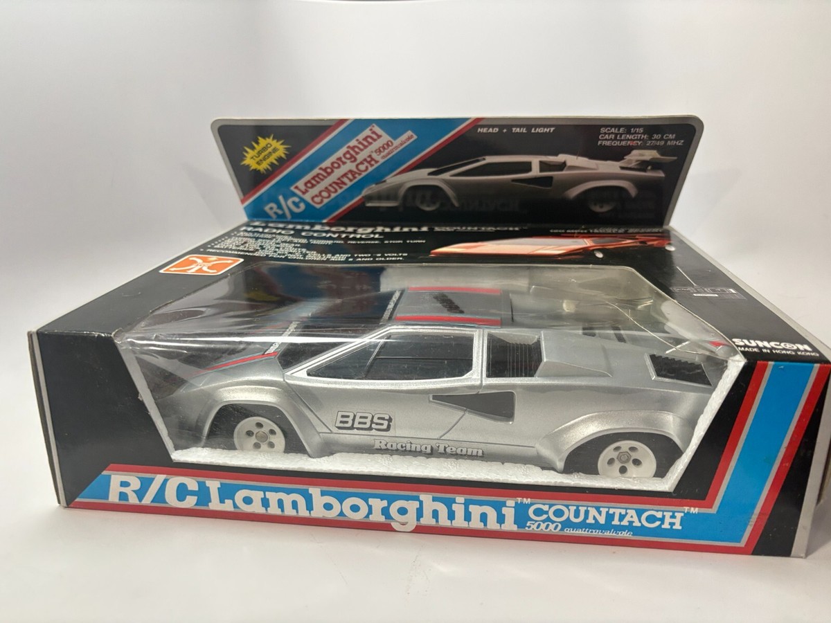 NEW VTG LAMBORGHINI COUNTACH 5000 QV RC Car SUNCON Radio
