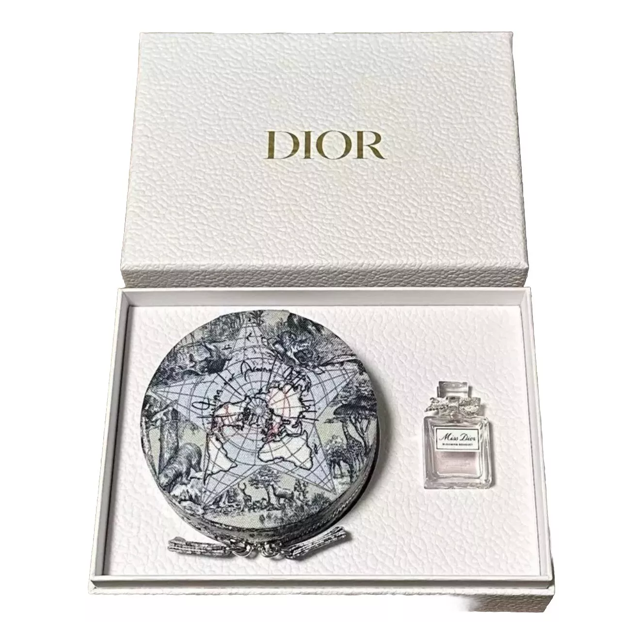 Neuf Authentique Christian Dior Platine Membre Cadeau Coffret Bijoux Accessoire