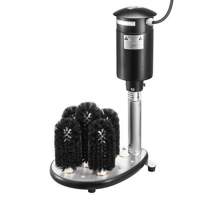 Electric Glass Washer 5-Brush Bar Glass Cleaner 1200 Cups/H for Wine Glass