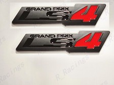 2ps Ls4 Grand Prix Fender Emblem Badge For Zr1 Chevrolet Silverado Black Red