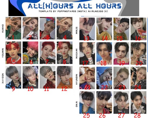 ALL H OURS - ALL OURS Album Official PHOTOCARD PHOTO CARD kpop 올아워즈 - Picture 4 of 4