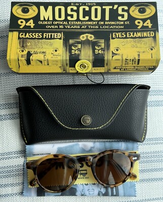 New Gift Set - Moscot Miltzen Havana  Frame + Brown Sun Polarized Sunglasses