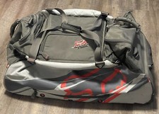 Fox Racing Shuttle Roller Gear Bag Gray Black Red 32”x17”x16”