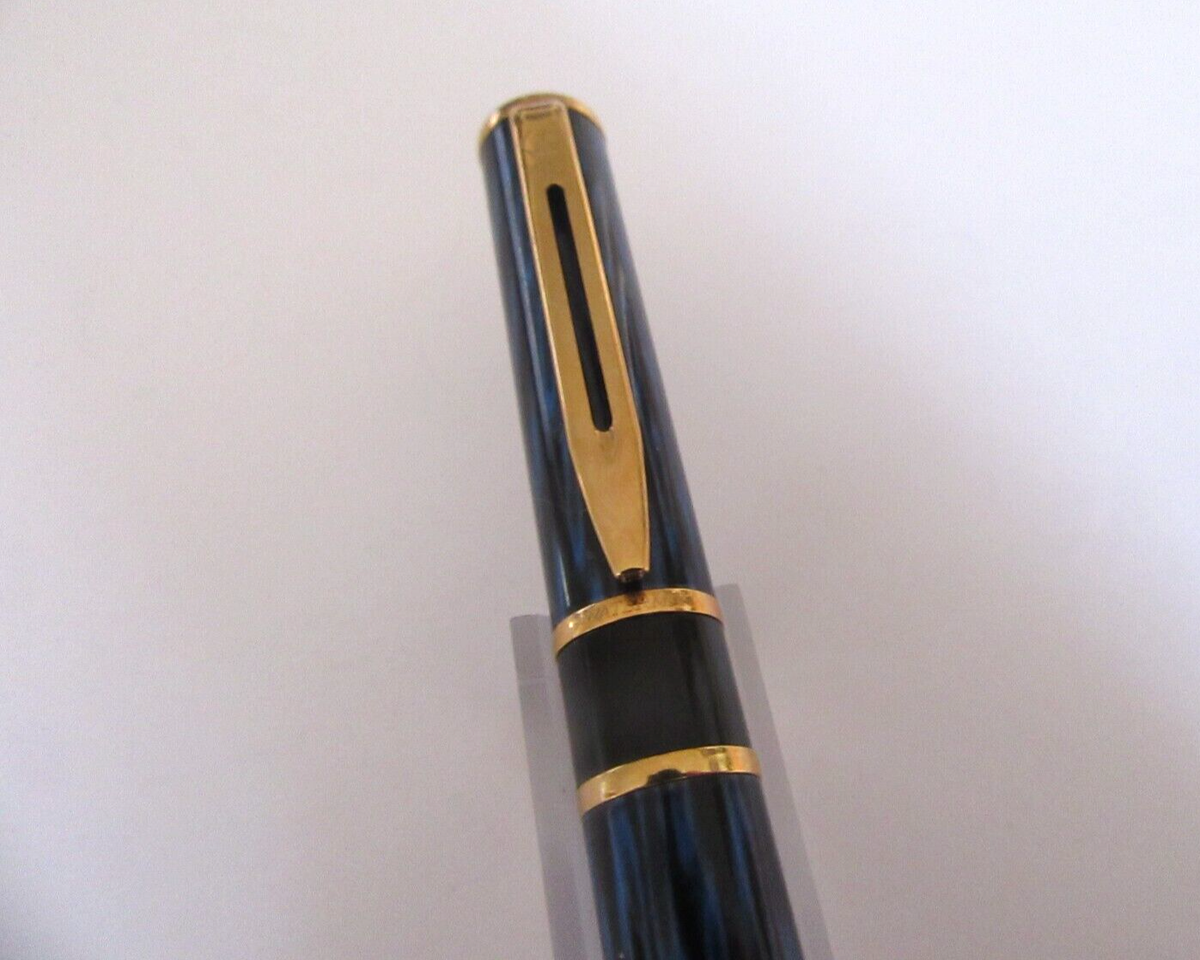Stylo Roller Waterman Captivant - Laque Bleue Modèle M46 - Occasion De Collection