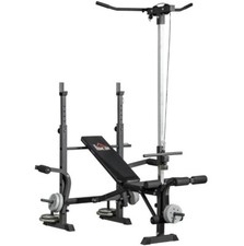 HOMCOM Adjustable Weight Bench Multifunction Full Body Workout Home Gym Exercise