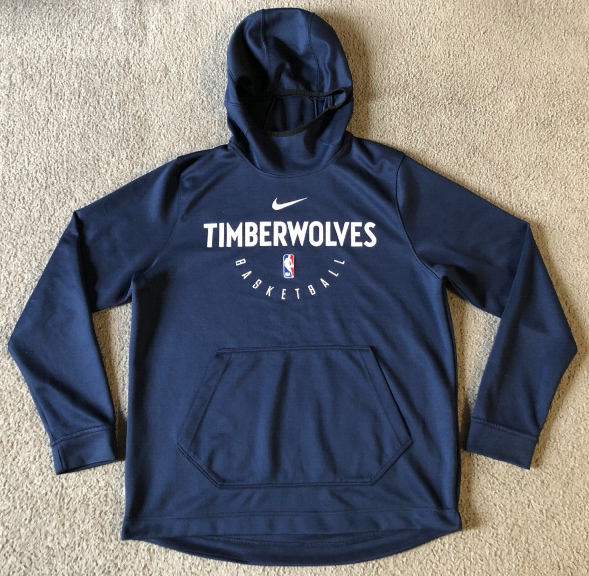 Nike Dri-Fit Minnesota Timberwolves Hooded Sweatshirt - Size Large | eBay