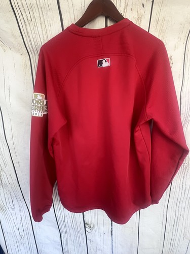 Vintage Saint Louis Cardinals majestätischer Langarm Henley Typ 2011 World Series - Bild 8 von 13