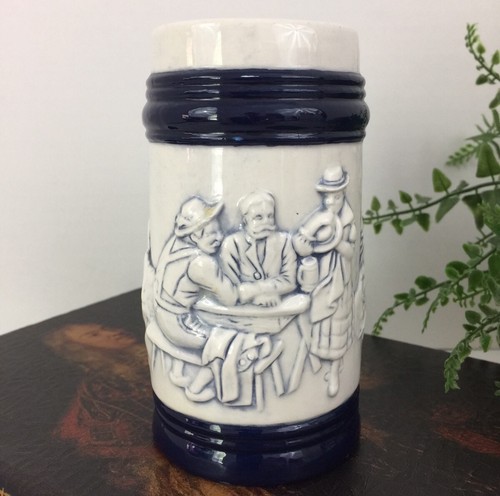 Handmade Ceramic Coffee Cup Alpine Village Scenes 47 Years Old Vintage - Picture 3 of 7