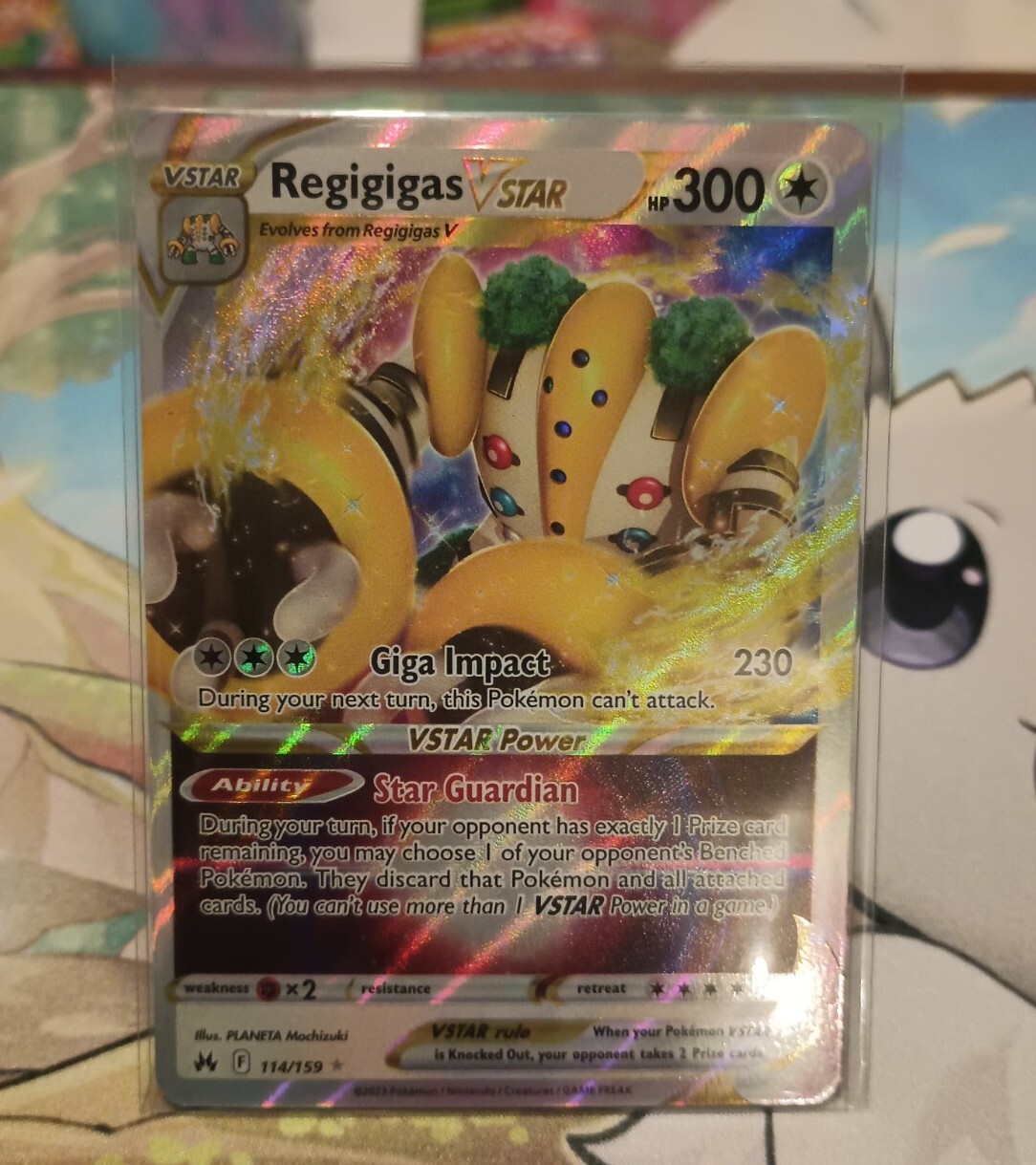 Pokémon TCG Regigigas VSTAR Crown Zenith 114/159 Holo Ultra Rare