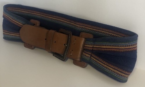 Talbots Fabric Belt, Multicolor, Size Medium. Made In The USA - Picture 4 of 11