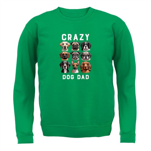 Crazy Dog Dad - Kids Hoodie / Sweater - Dogs Pet Pets Love Labrador Father