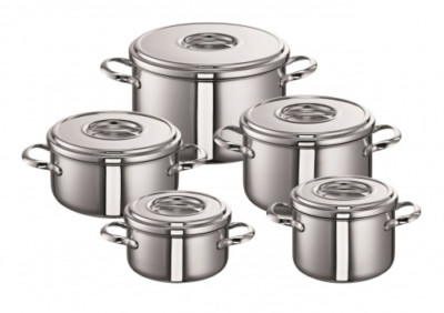 SUS Mega Edelstahl Topfset Romana 5 teilig Schulte Ufer Induktion Kupferboden 4007257553774