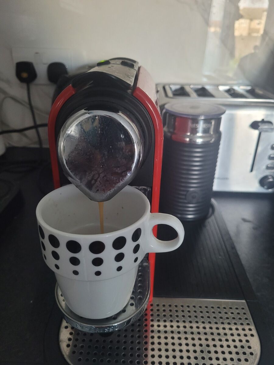Nespresso CitiZ Coffee Machine by KRUPS, Cherry Red