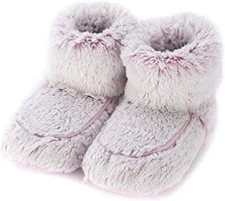 Warmies microwavable French Lavender Scented Pink Marshmallow Boots