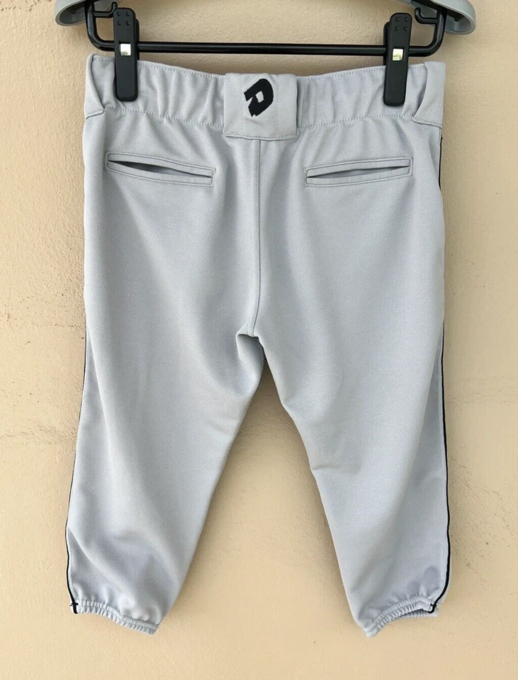DEMARINI Fierce Fastpitch Belted Softball Pant Girls L Gray Black Piping WTD4040 - Изображение 4 из 4