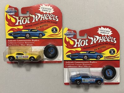 2 Rare HW VINTAGE SERIES II 1993 SNAKE & MONGOOSE Prudhomme McEwen Yellow Blue
