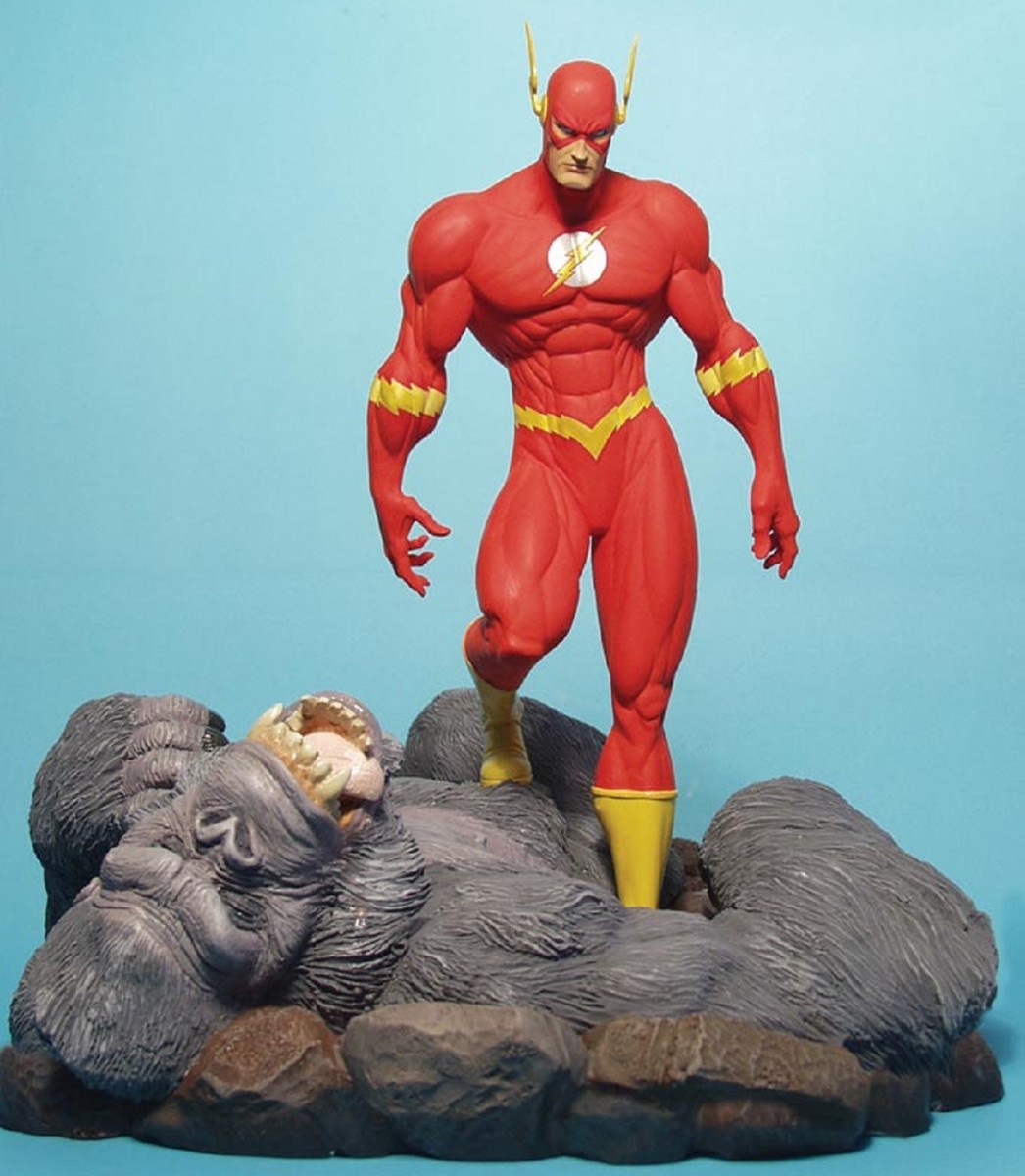 DC Comics Confrontations The FLASH VS GORILLA GRODD Diorama STATUE