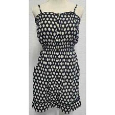 Lilka Anthropologie Black Snap Front Sundress Pockets Adjustable Straps Small