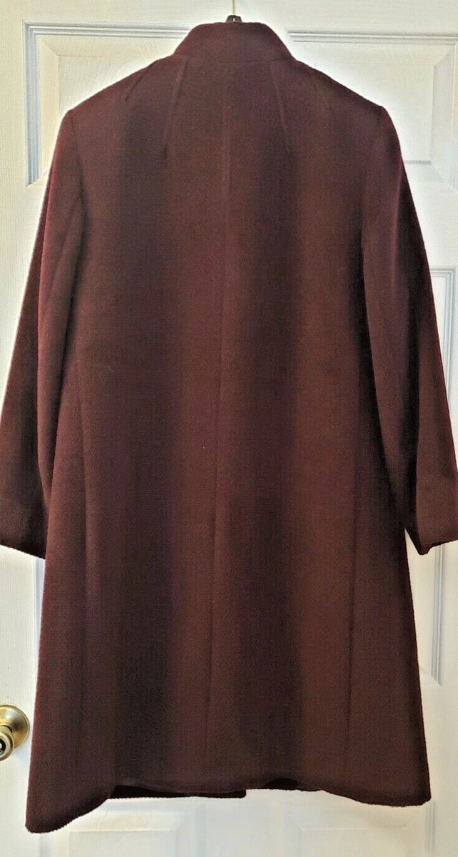Wine colored shop coat