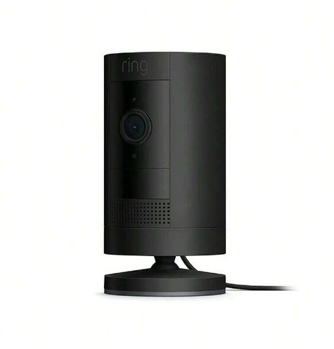 Ring - Stick Up Indoor/Outdoor 1080p Wi-Fi Wired Security Camera - Black - New - Picture 1 of 3